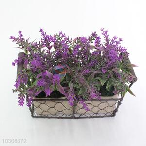 Newest design low price simulation lavender bonsai