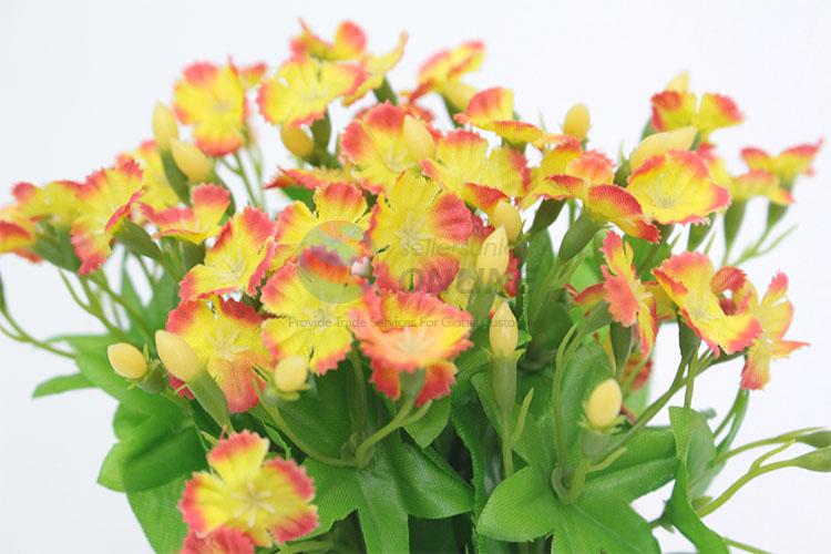 Nice classic cheap artificial flower with spiral grain flowerpot