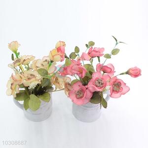 Customized mini teapot shaped flowerpot for artificial flower