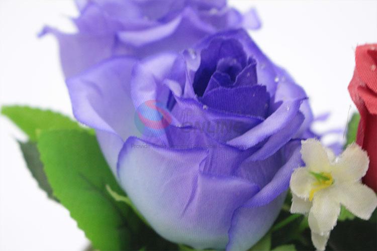 Nice classic cheap artificial flower miniascape for decoration