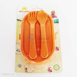 Orange Baby Fork&Spoon Set