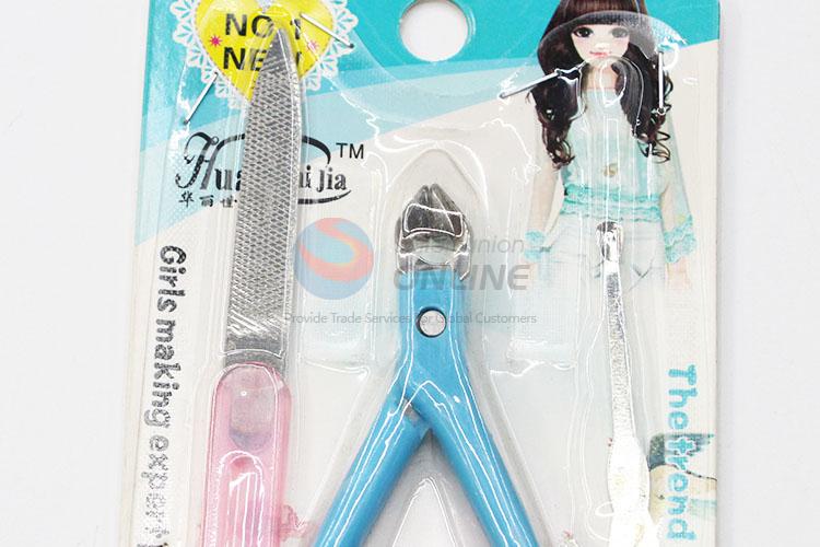 Best Selling Girls Manicure Set Cuticle Nipper/ Nail File/ Earpick