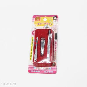 Ladies Beauty Kit Eyebrow Tweezers/ Nail Clipper/ Earpick for Promotion