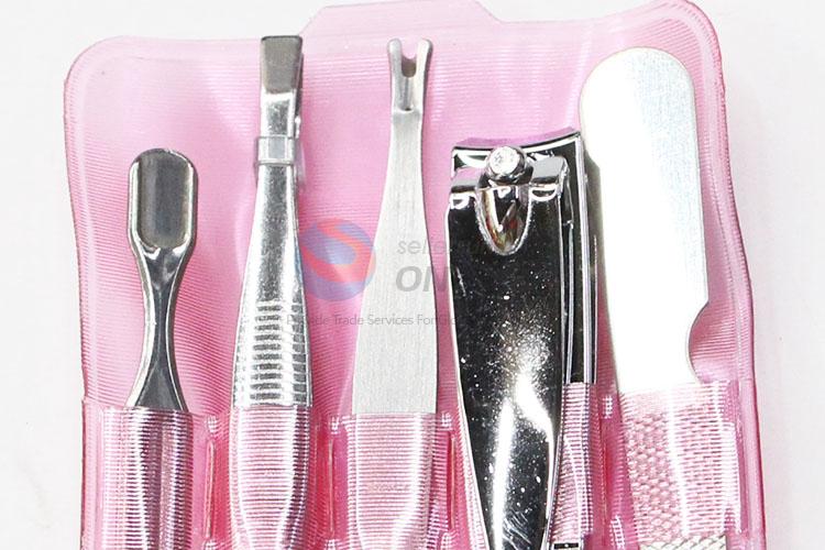 Ladies Manicure Set Beauty Tools Nail File/ Nail Clipper/ Cuticle Pusher/ Eyebrow Tweezers