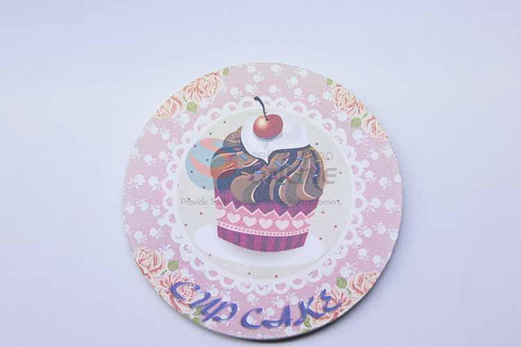 Cup Cake Pattern Round Cup Mat/Cup Coaster