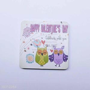 Cartoon Owl Pattern Square Cup Mat/Cup Coaster