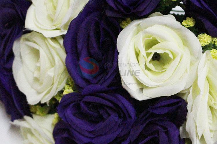 24 Heads Artificial Rose Home Decoration Multicolor Craft Ornaments