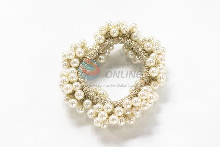 Good quality top sale pearl hair ring