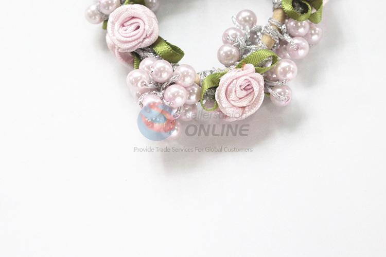 Nice design flower&pearl hair ring for promotions