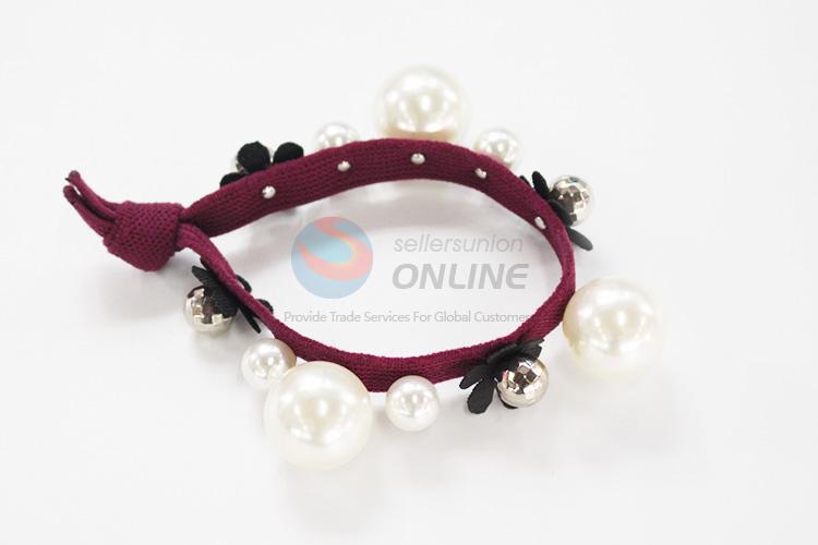 High sales promotional pearl hair ring