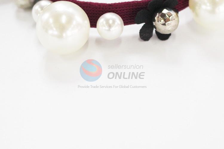 High sales promotional pearl hair ring