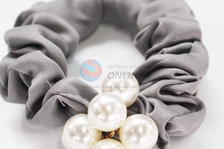 Low price factory promotional pearl hair ring