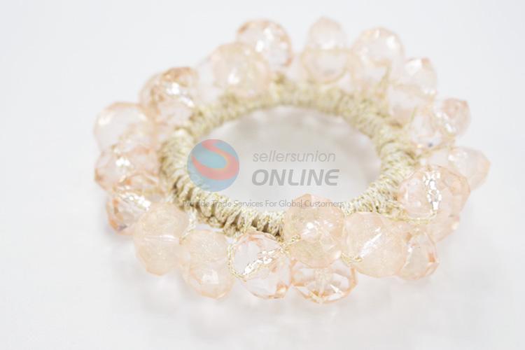 High sales promotional artificial crystal bead hair ring