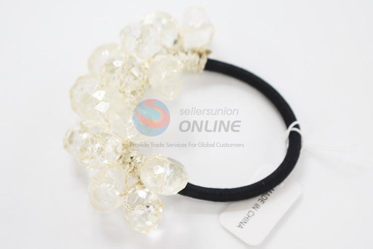 Bottom price hot selling artificial crystal bead hair ring