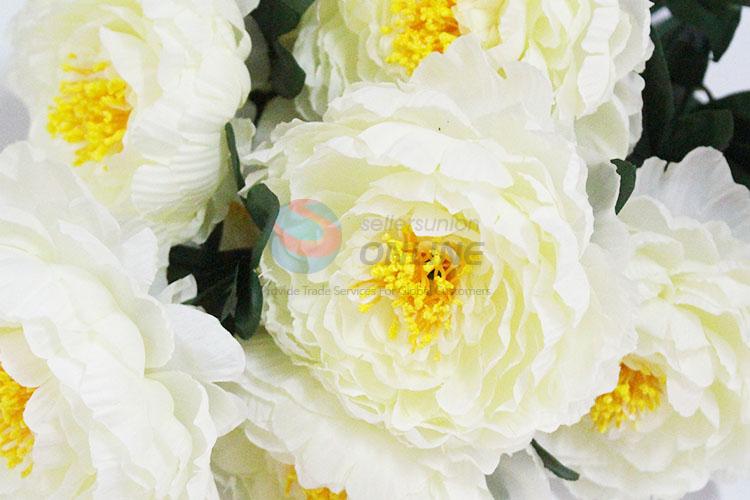 Beautiful 9 Heads Fake Peony for Home Decoration