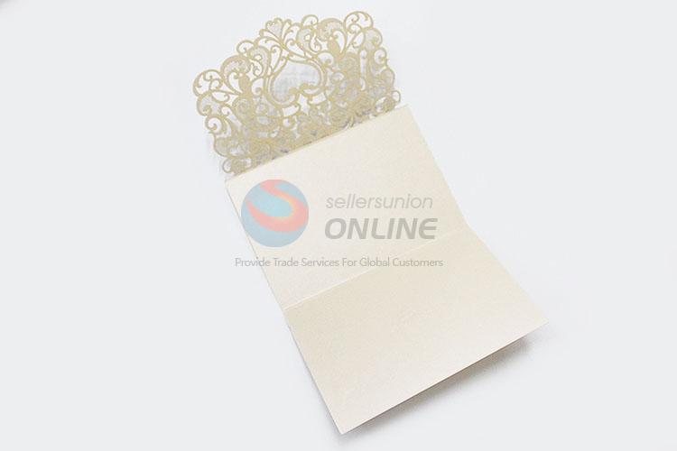 Hot Sale Laser Cut Hollow Wedding Invitation Card