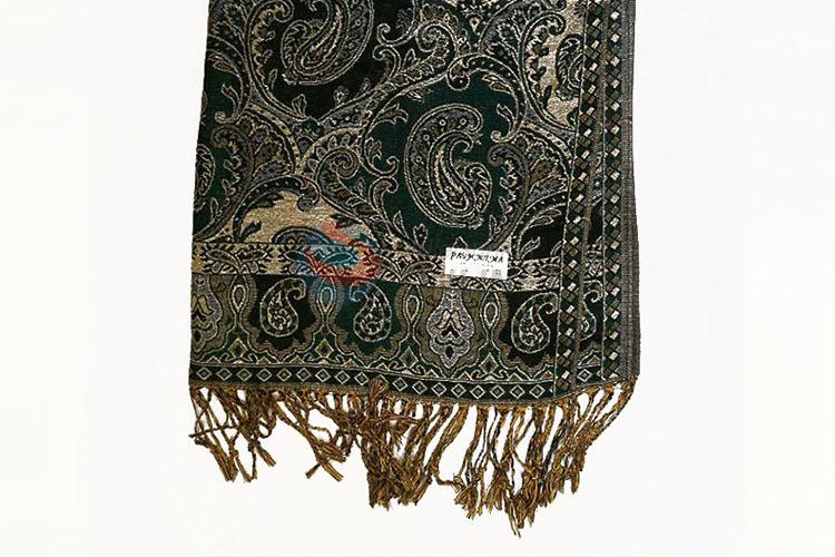 Vintage Fashion Polyester Jacquard Scarf