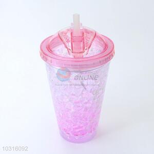 Lovely Colorful frosty freezer mug ice beer YH-BB gel cup with straw