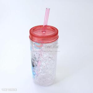 Bottom price frosty freezer mug ice beer YH-BB gel cup with straw