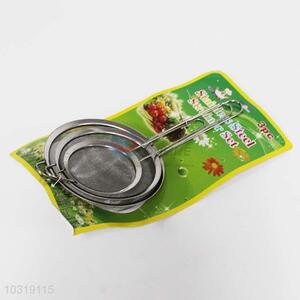 Low price high quality 3pcs stainless steel oil strainer