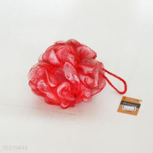 Red Color Mesh Shower Wash Sponge for Body