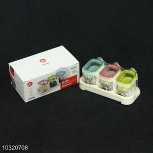 3Pcs Glass Condiment Box for Home Kitchen