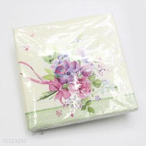 Hot Selling Print Flower Party Paper Napkin