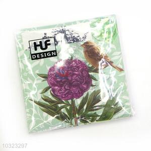 Wholesale Cheap Digital Print Flower Table Napkin