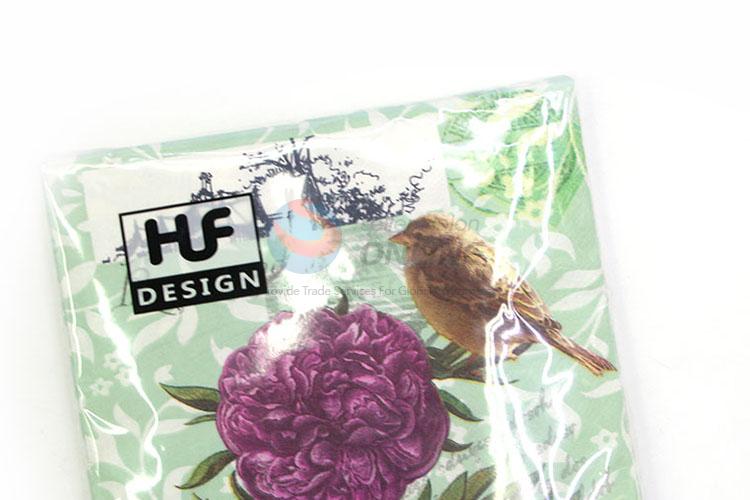 Wholesale Cheap Digital Print Flower Table Napkin