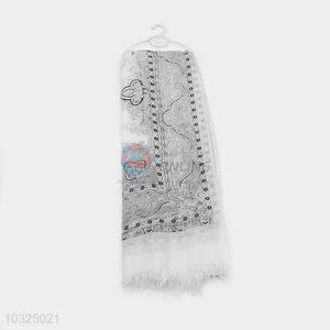 Digital Printed Shawl Slub Cotton Scarf for Promotion