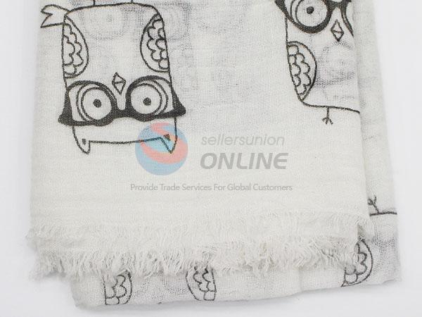 High Quality Digital Printed Shawl Slub Cotton Scarf