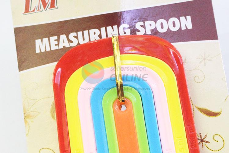 Promotional new style cool cheap colorful measuring spoon set