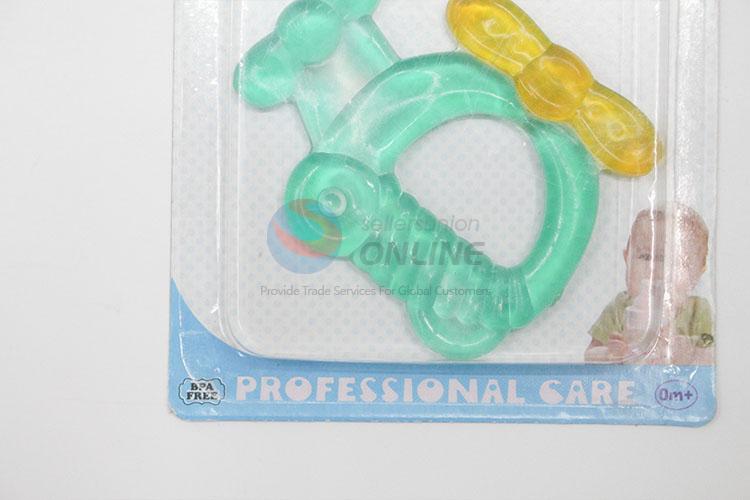 Promotional helicopter shaped silicone baby teether