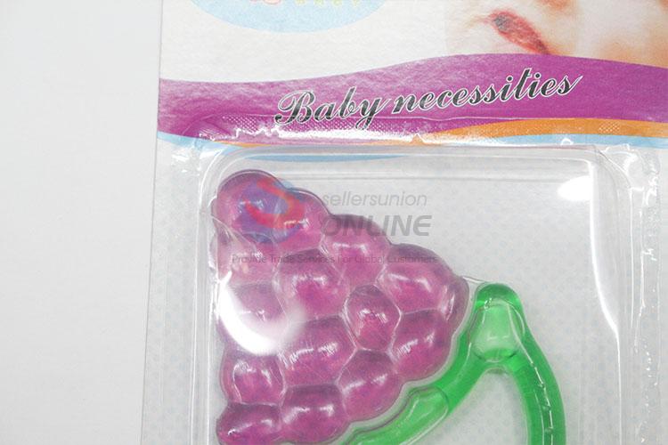 Hot sale fashion design grapes shaped silicone baby teether