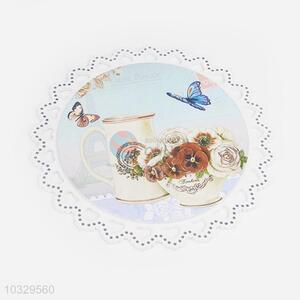 Factory Wholesale Table Mat flower Flowers Printing Cup Mat