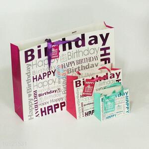 Letter Printed Happy Birthday Gift Bag