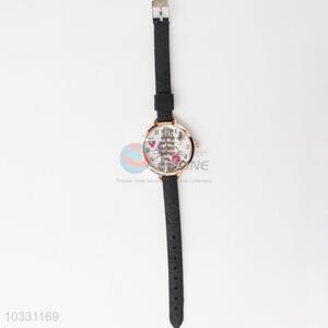 Best Selling Womens Watch with Silicone Strap,Black