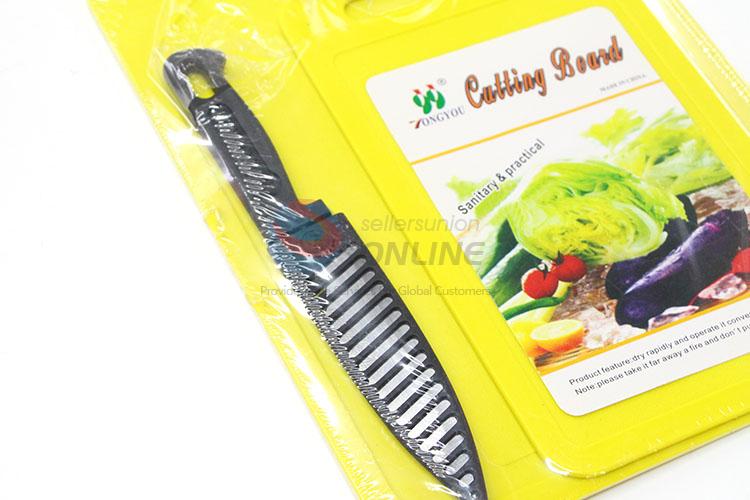 Promotional Wholesale PP Cutting Board with Knife for Sale