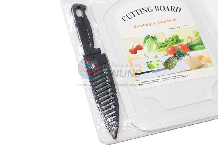 Durable PP Cutting Board with Knife for Sale