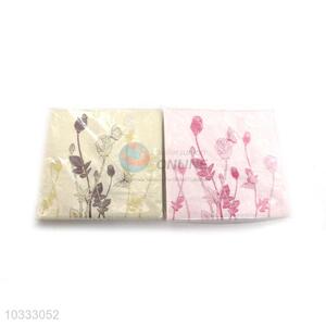 Nice Rose Printed Square Paper Towel for Sale