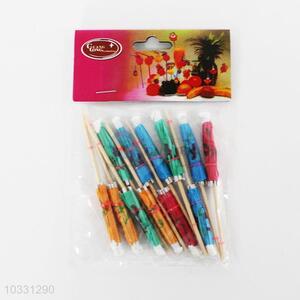 Cute lovely umbrella fruit toothpicks