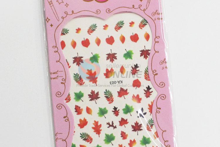 Top quality low price tree leaves nail sticker