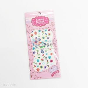 Fashionable low price flowers nail sticker