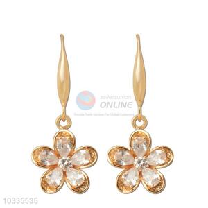 Lovely design custom daisy zircon earrings