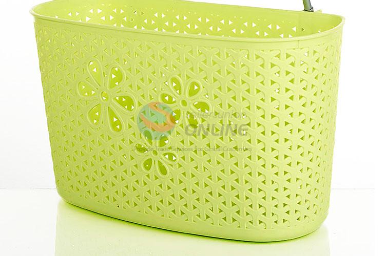 Cute Design Plastic Storage Basket With Hanger