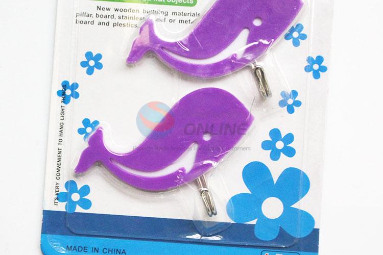 Cheap Dolphin Shape Sticky Hook Plastic Hooks