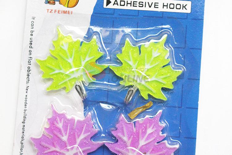 Cute Design Maple Leaf Shape Sticky Hook