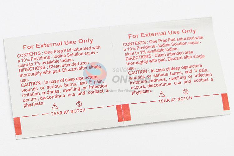 Antiseptic Providone-iodine Prep Pad for Professional and Hospital Use