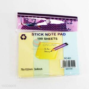 Factory Hot Sell 100 Sheets Stick Note Pad for Sale