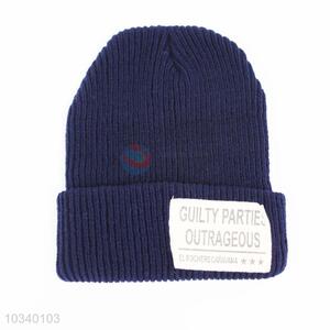 Knitted Hat for Sale Dark Blue Knitted Hat for Sale